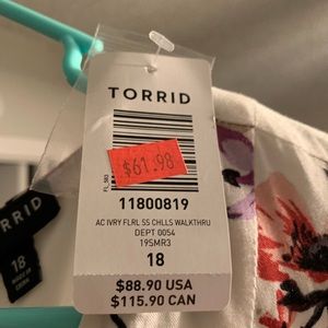 Torrid Challis Romper, size 18